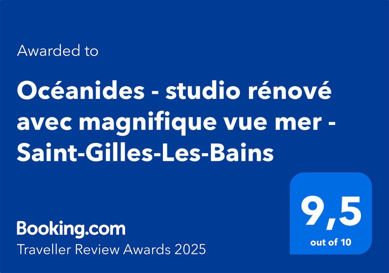 Oceanides - Studio Renove Avec Magnifique Vue Mer - Saint-Gilles-Les-Bains 外观 照片